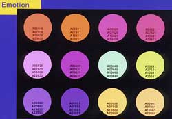 Farbvarianten der Filter für Moonlight Leuchten vom Typ Emotion