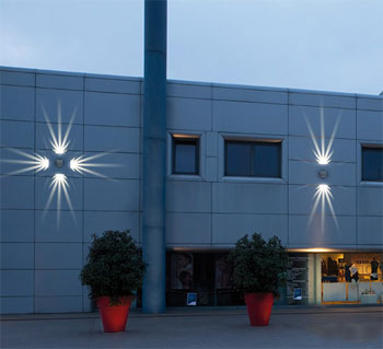 LED Fassadenleuchte mit Lichteffekt
