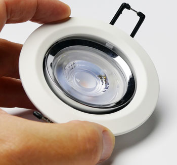 LED Einbaustrahler für Badezimmer mit Sprühwasserschutz