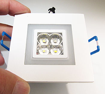 LED-Einbauleuchte quadratisch mit Ambientelicht