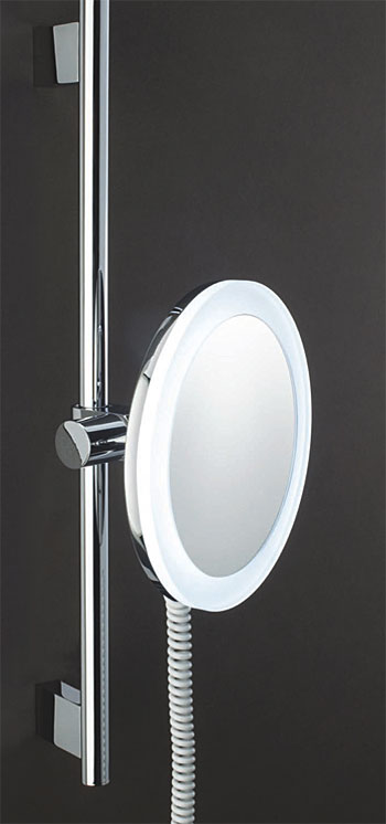 LED Kosmetikspiegel mit Stecker, höhenverstellbar